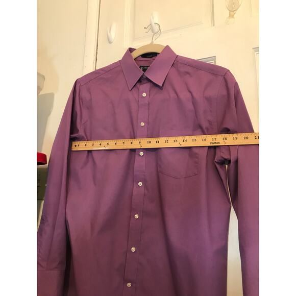 STAFFORD THE SUPER SHIRT Men's 16/34-35 L.S. Purple - Picture 5 of 7